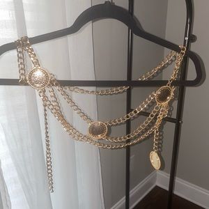 gold belt/ body chain